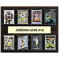 Jordan Love Green Bay Packers 12" x 15" Trading Card Plaque