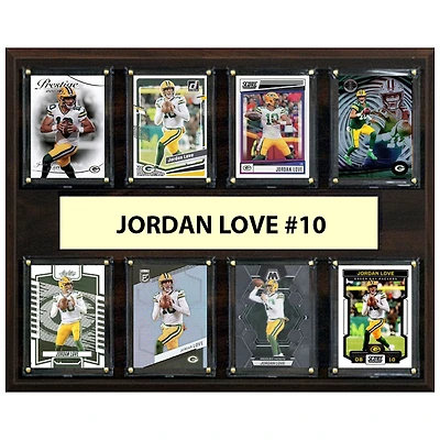 Jordan Love Green Bay Packers 12" x 15" Trading Card Plaque