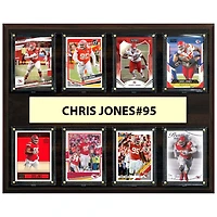 Chris Jones Kansas City Chiefs 12" x 15" Trading Card Plaque