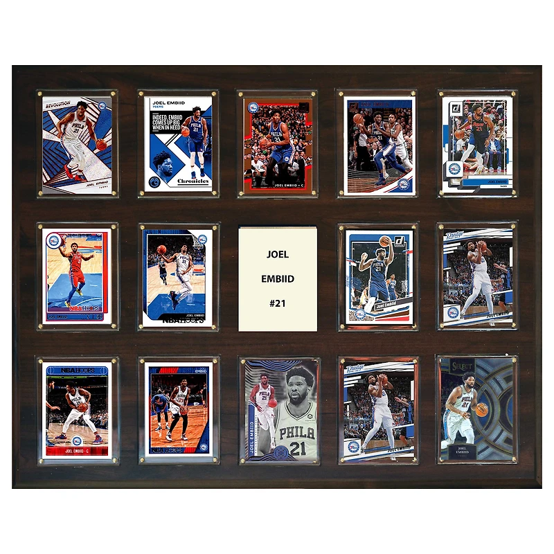 Joel Embiid Philadelphia 76ers 15" x 18" Trading Card Plaque