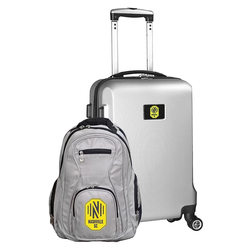 MOJO Silver Nashville SC Deluxe 2-Piece Backpack & Carry-On Set