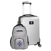 MOJO Silver Vancouver Whitecaps FC Deluxe 2-Piece Backpack & Carry-On Set