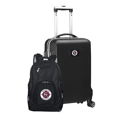 MOJO New England Revolution Deluxe 2-Piece Backpack & Carry-On Set