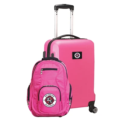 MOJO Pink New England Revolution Deluxe 2-Piece Backpack & Carry-On Set