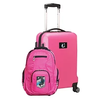 MOJO Pink Minnesota United FC Deluxe 2-Piece Backpack & Carry-On Set