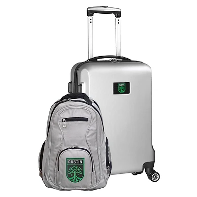 MOJO Silver Austin FC Deluxe 2-Piece Backpack & Carry-On Set