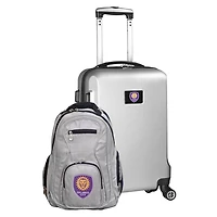 MOJO Silver Orlando City SC Deluxe 2-Piece Backpack & Carry-On Set