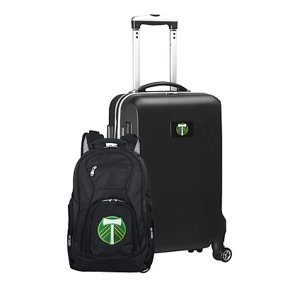 MOJO Portland Timbers Deluxe 2-Piece Backpack & Carry-On Set