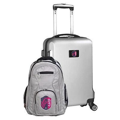 MOJO Silver St. Louis City SC Deluxe 2-Piece Backpack & Carry-On Set
