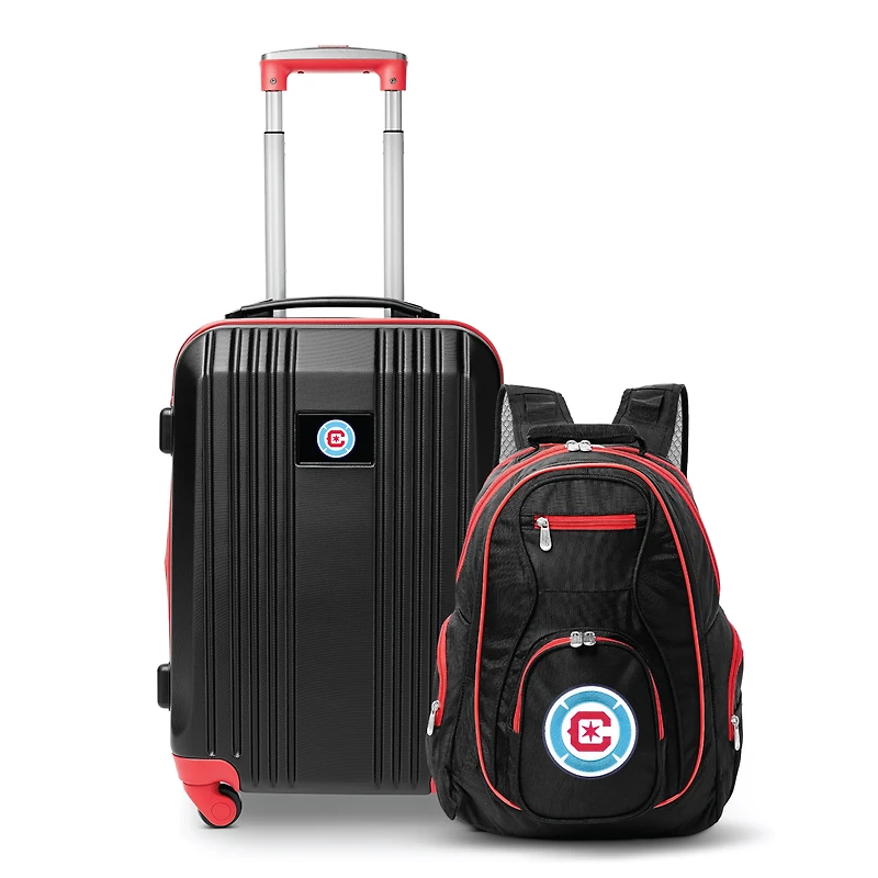 MOJO Chicago Fire Two-Piece Premium Backpack & Carry-On Set
