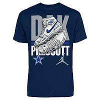 Men's Jordan Brand Dak Prescott Navy Dallas Cowboys Kicks Graphic T-Shirt