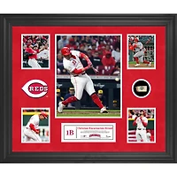 Christian Encarnacion-Strand Cincinnati Reds Framed 5-Photo Collage with a Piece of Game-Used Ball
