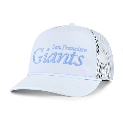 Men's '47 Light Blue San Francisco Giants Foundation Script Hitch Adjustable Trucker Hat