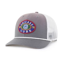 Men's '47 Gray/White Chicago Cubs Tide Sweep Rope Trucker Adjustable Hat