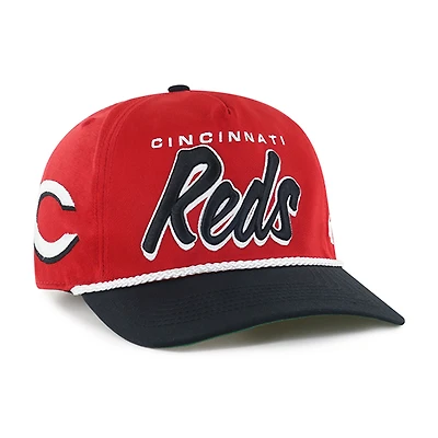 Men's '47 Red Cincinnati Reds Dropshadow Rope Hitch Adjustable Hat