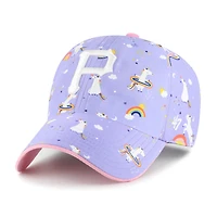Girls Youth '47  Lavender Pittsburgh Pirates Unicorn Clean Up Adjustable Hat