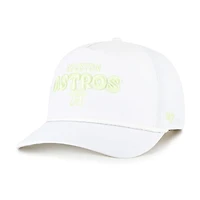 Women's '47  White Houston Astros Bright Side Adjustable Hitch Hat