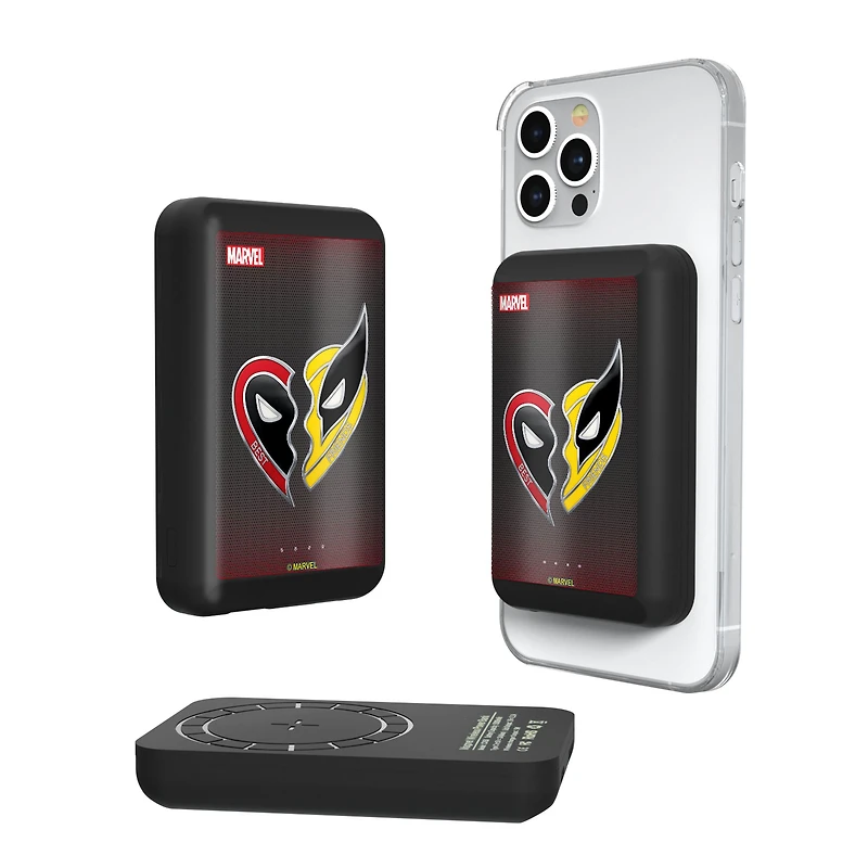 Keyscaper Deadpool & Wolverine 5000mAh Wireless Magnetic Power Bank