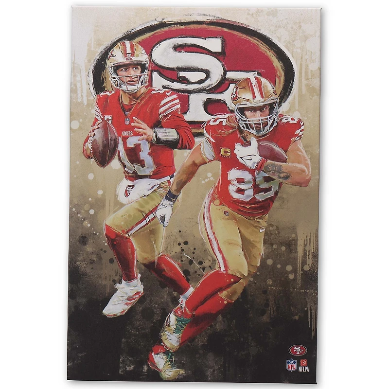 San Francisco 49ers 15" x 23" Graffiti Canvas Wall Art