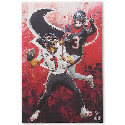 Houston Texans 15" x 23" Graffiti Canvas Wall Art