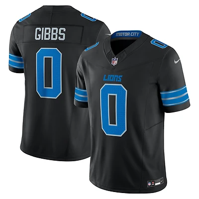 Men's Nike Jahmyr Gibbs Black Detroit Lions 2nd Alternate Vapor F.U.S.E. Limited Jersey