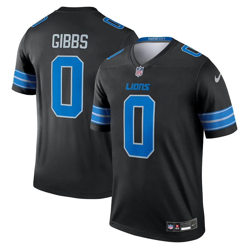 Men's Nike Jahmyr Gibbs Black Detroit Lions Legend Player Performance Top