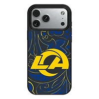 Keyscaper Los Angeles Rams Paisley iPhone Magnetic Bump Case