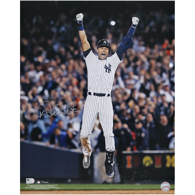 Derek Jeter New York Yankees Autographed 16'' x 20'' Walk-Off Celebration Photograph