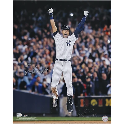 Derek Jeter New York Yankees Autographed 16'' x 20'' Walk-Off Celebration Photograph