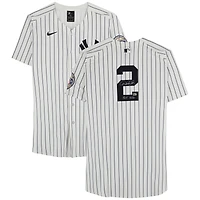 Derek Jeter New York Yankees Autographed White Nike Hall of Fame Patch Elite Jersey with "HOF 2020" Inscription
