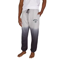 Men's Concepts Sport Gray/Charcoal Brooklyn Nets Dusk Dip Dye Lightweight French Terry Lounge Pants