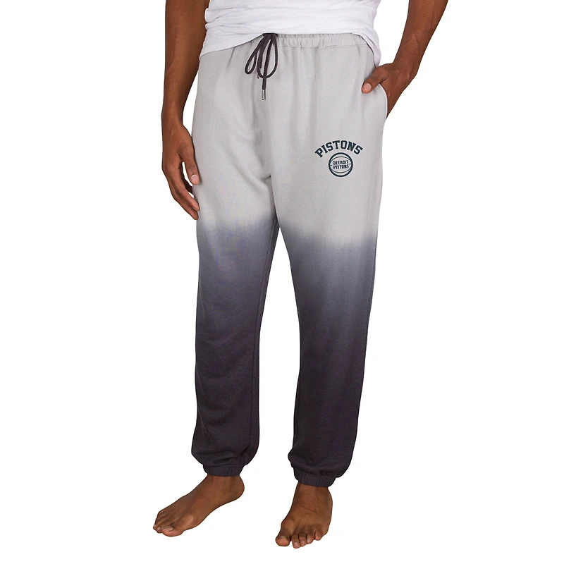 Men's Concepts Sport Gray/Charcoal Detroit Pistons Dusk Dip Dye Lightweight French Terry Lounge Pants