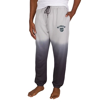 Men's Concepts Sport Gray/Charcoal Sacramento Kings Dusk Dip Dye Lightweight French Terry Lounge Pants