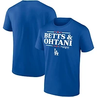 Men's Mookie Betts & Shohei Ohtani Royal Los Angeles Dodgers Election Player T-Shirt