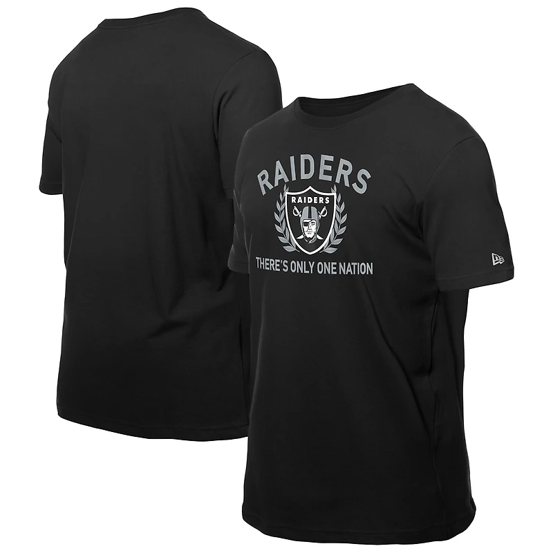 Men's New Era Black Las Vegas Raiders 2025 NFL Draft T-Shirt