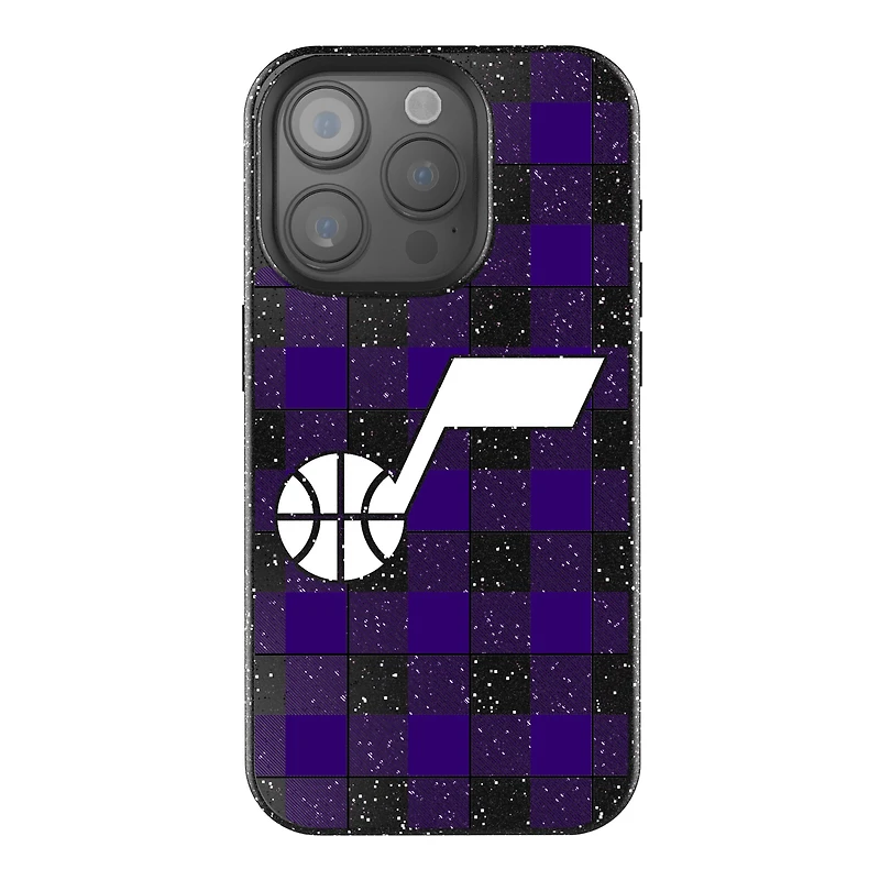 Keyscaper Utah Jazz Plaid Bling iPhone Case