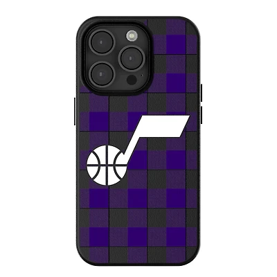 Keyscaper Utah Jazz Plaid Magnetic Bump iPhone Case