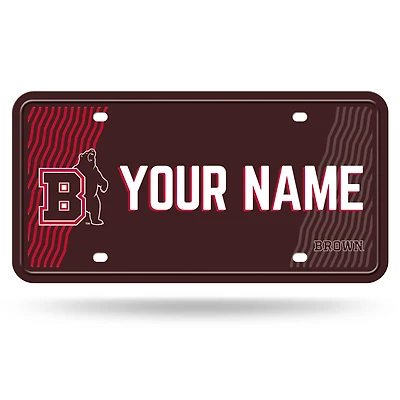 Brown Bears 6" x 12" Personalized License Plate