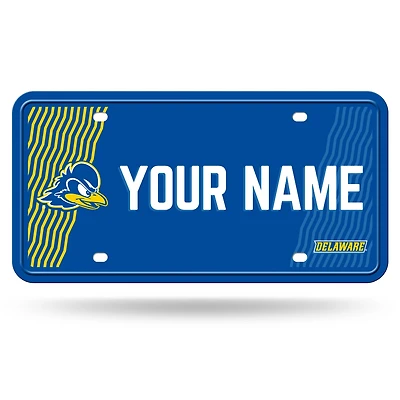 Delaware Fightin' Blue Hens 6" x 12" Personalized License Plate