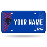 DePaul Blue Demons 6" x 12" Personalized License Plate