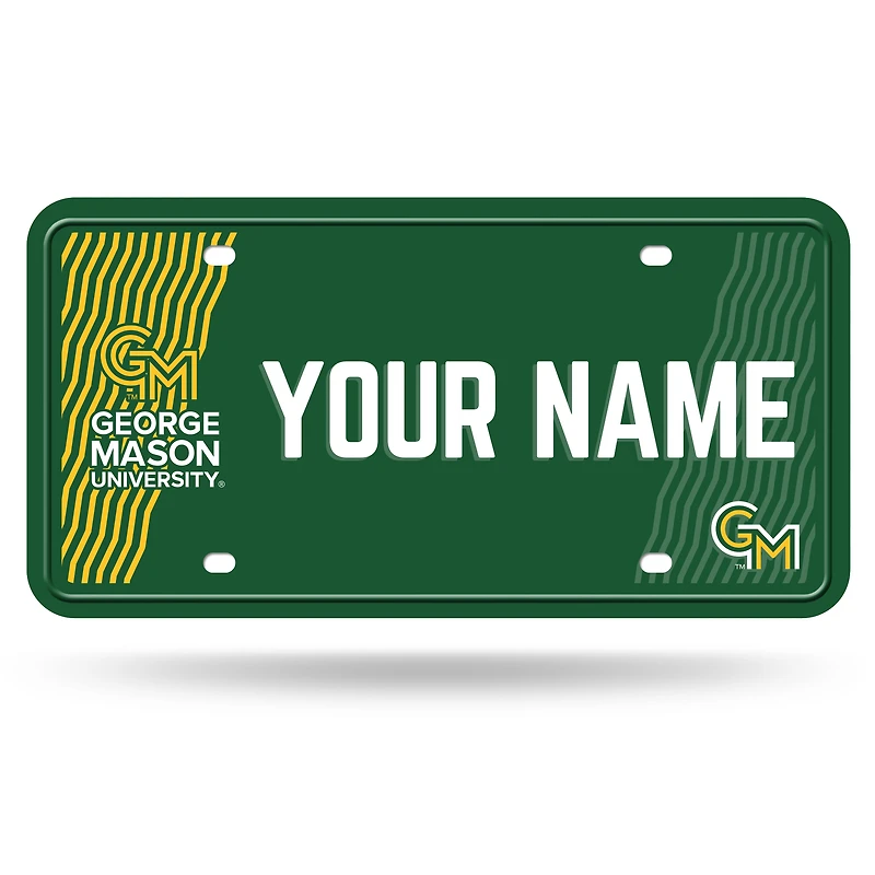 George Mason Patriots 6" x 12" Personalized License Plate