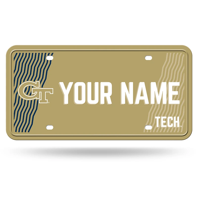 Georgia Tech Yellow Jackets 6" x 12" Personalized License Plate