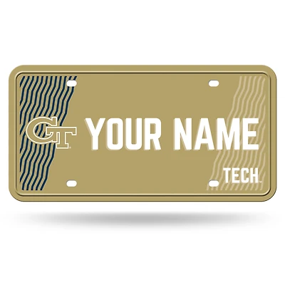 Georgia Tech Yellow Jackets 6" x 12" Personalized License Plate