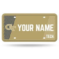 Georgia Tech Yellow Jackets 6" x 12" Personalized License Plate