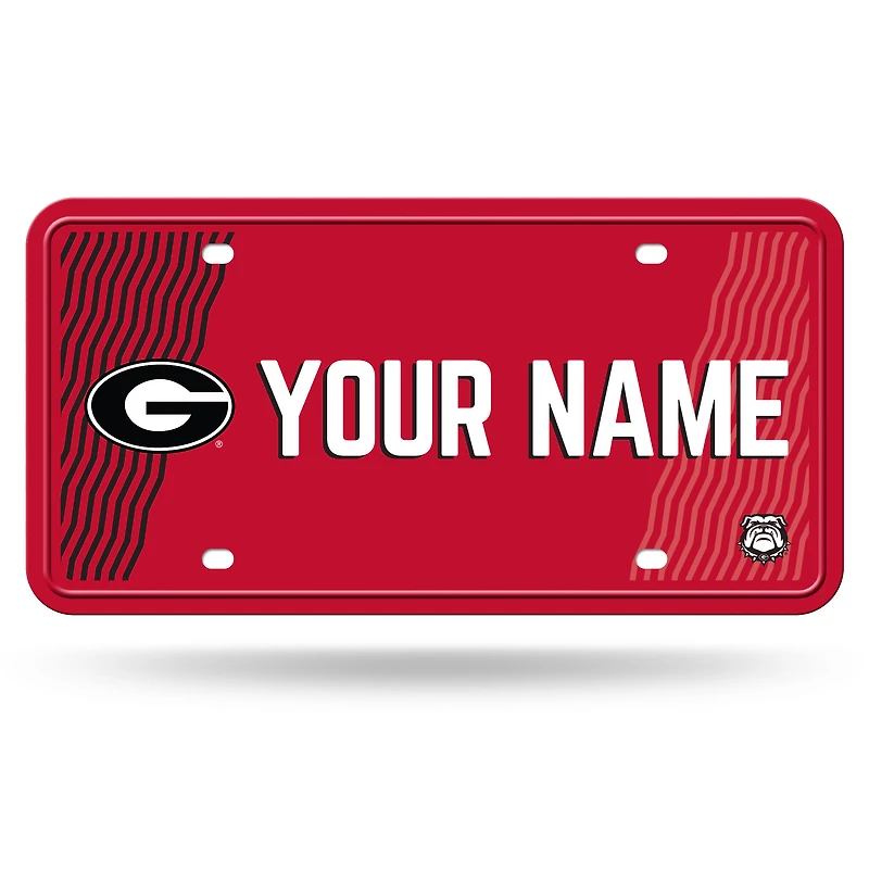 Georgia Bulldogs 6" x 12" Personalized License Plate