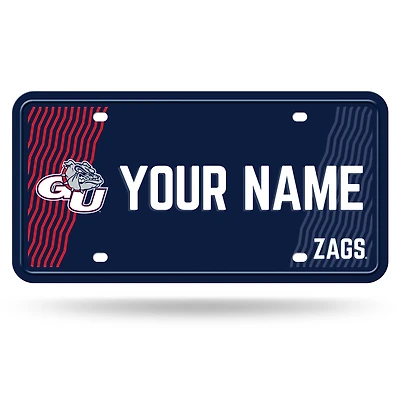Gonzaga Bulldogs 6" x 12" Personalized License Plate