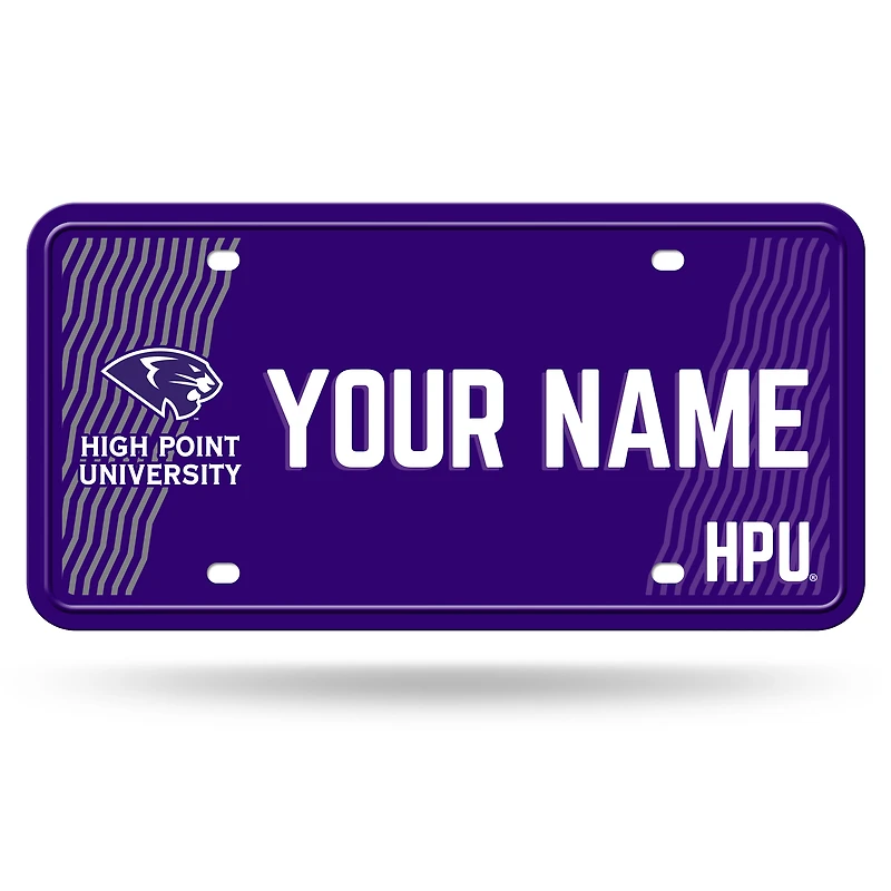 High Point Panthers 6" x 12" Personalized License Plate