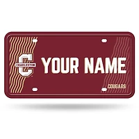 Charleston Cougars 6" x 12" Personalized License Plate