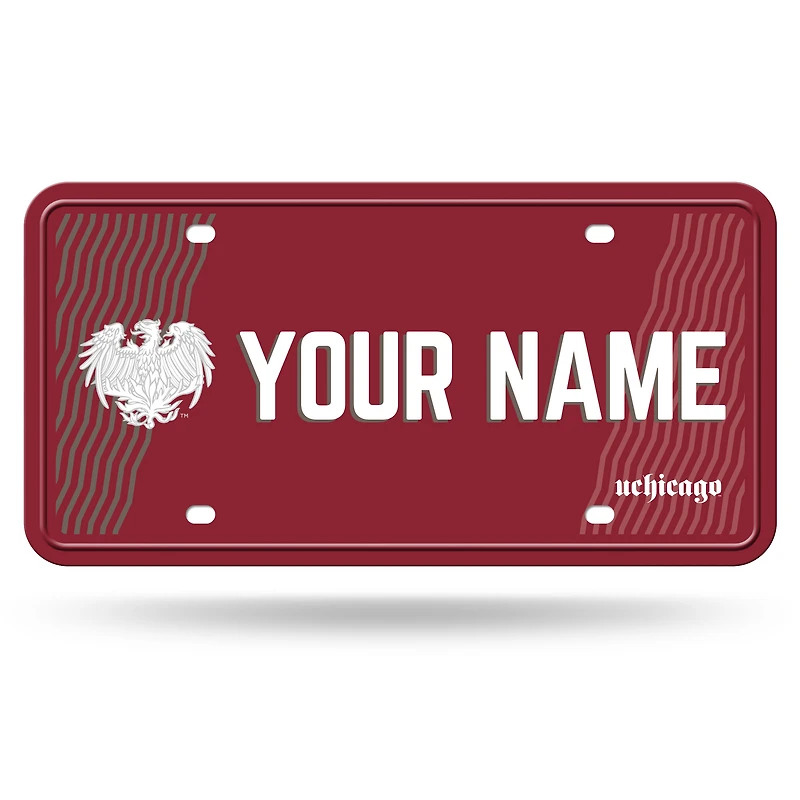 UChicago Maroons 6" x 12" Personalized License Plate