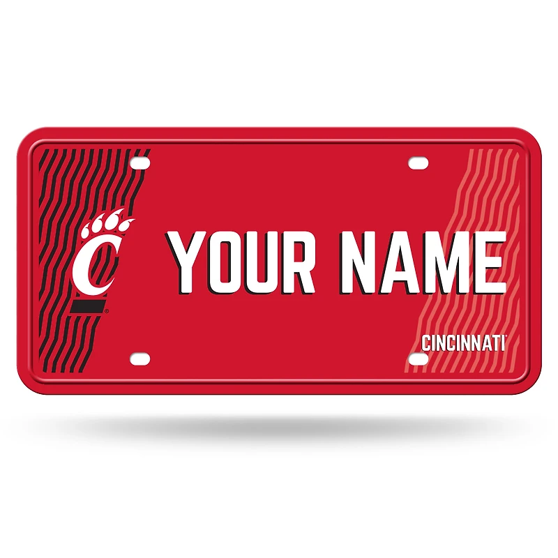 Cincinnati Bearcats 6" x 12" Personalized License Plate